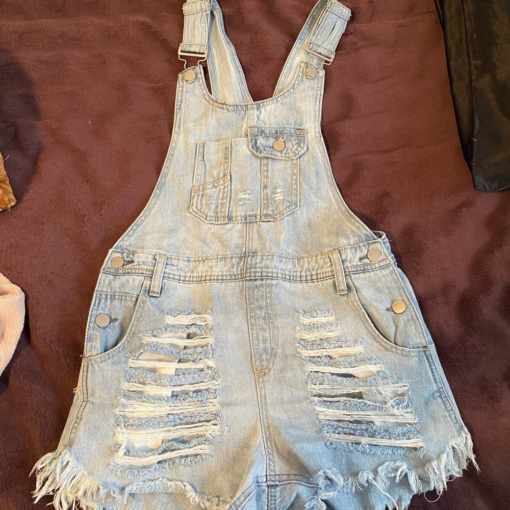 Distressed Overalls